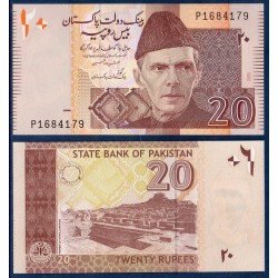 Pakistan Pick N°46, Billet de banque de 20 Rupees 2005-2007