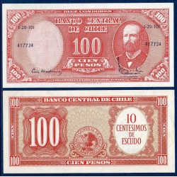 Chili Pick N°127, Billet de 100 pesos 1960-1961