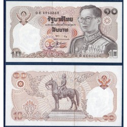 Thaïlande Pick N°87, Billet de banque de banque de 10 Bath 1980