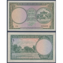Viet-Nam Sud Pick N°1, Billet de banque de 1 dong 1956
