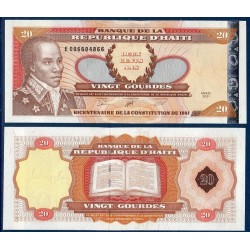 Haïti Pick N°271A, Billet de banque de 20 Gourdes 2001