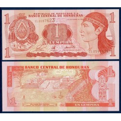 Honduras Pick N°79, Billet de banque de 1 Lempira 1996-1998