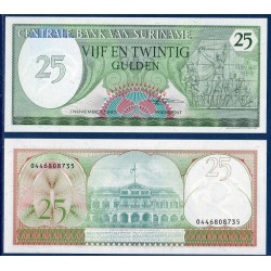 Suriname Pick N°127, Billet de banque de 25 Gulden 1982-1985