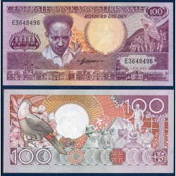 Suriname Pick N°133, Billet de banque de 100 Gulden 1986-1988