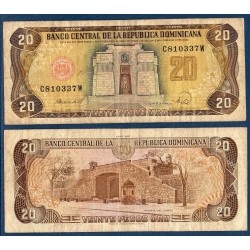 Republique Dominicaine Pick N°120, Billet de banque de 20 Pesos oro 1978-1988