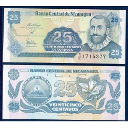 Nicaragua Pick N°170, Billet de Banque de 25 Centavos 1991