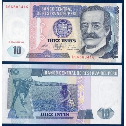 Perou Pick N°129, Billet de banque de 10 Intis 1987