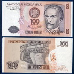 Perou Pick N°133, Billet de banque de 100 Intis 1987