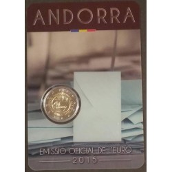 2 euros commémorative Andorre 2015 majorité civile