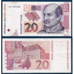 Croatie Pick N°39, Billet de banque de 20 Kuna 2001-2012