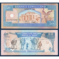 Somaliland Pick N°7, Billet de banque de 50 Shillings 1996-2002