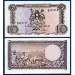 Ouganda Pick N°2, Billet de banque de 10 Shillings 1966