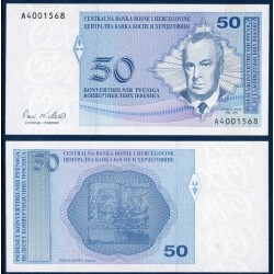 Bosnie Pick N°57, Billet de banque de 50 Dinara 1998