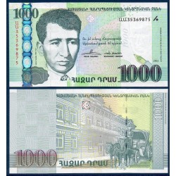 Arménie Pick N°55, Billet de banque de 1000 Dram 2011-2015