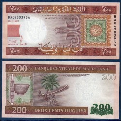 Mauritanie Pick N°17, Billet de banque de 200 Ouguiya 2013