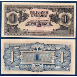 Malaisie Malaya Pick N°M5, Billet de banque de 1 Dollar 1942