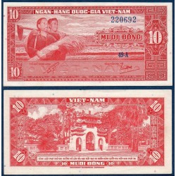 Viet-Nam Sud Pick N°5, Billet de banque de 10 dong 1962