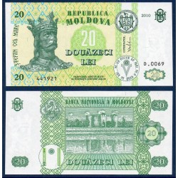 Moldavie Pick N°13, Billet de Banque de 20 Lei 1992-2013