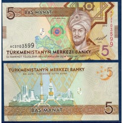 Turkménistan Pick N°30, Billet de banque de banque de 5 Manat 2012