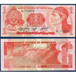 Honduras Pick N°68, Billet de banque de 1 Lempira 1989