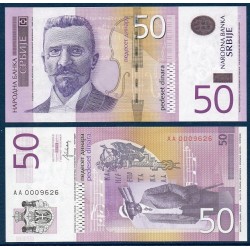 Serbie Pick N°56, Billet de banque de 50 Dinara 2011-2014