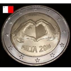 2 euros commémorative Malte 2016 Temple de Ggantija piece de monnaie €