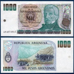 Argentine Pick N°317, Billet de banque de 1000 Pesos 1983-1985