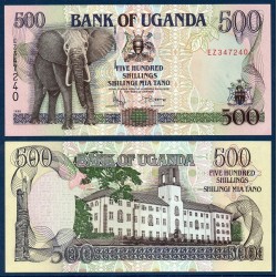 Ouganda Pick N°35, Billet de banque de 500 Shillings 1994-1998