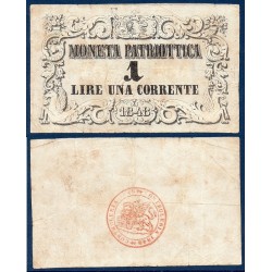Etats Italiens Venise Pick N°S185a.2, Billet de banque de 1 Lire 1848
