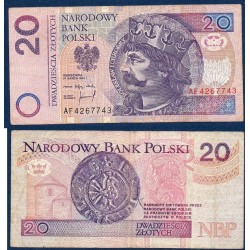 Pologne Pick N°174, Billet de banque de 20 Zlotych 1994