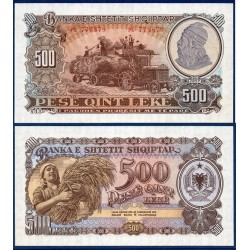 Albanie Pick N°31, Billet de banque de 500 Leke 1957