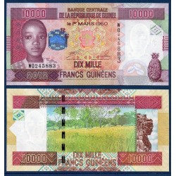 Guinée Pick N°46, Billet de banque de 10000 Francs 2012