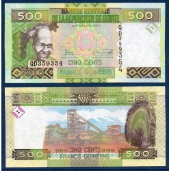 Guinée Pick N°47, Billet de banque de 500 Francs 2015