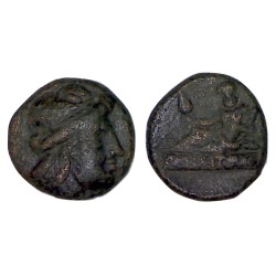 Thrace, Odessos demi-Unité Cuivre (-9 à -40) Apollon et dieu odessa