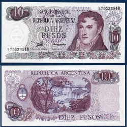 Argentine Pick N°300, Billet de banque de 10 Pesos 1976