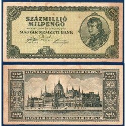 Hongrie Pick N°130, Billet de banque de 100 millions Pengo 1946
