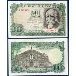 Espagne Pick N°154, Billet de banque de 1000 pesetas 1971