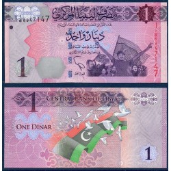 Libye Pick N°76, Billet de banque de 1 dinar 2013