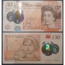 Grande Bretagne Pick N°395a, Billet de banque de 10 livres 2016