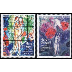 Timbre France Yvert No 5116-5117 Marc Chagall Série Artistique