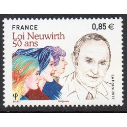 Timbre France Yvert No 5121 Loi Neuwirth neuf luxe **