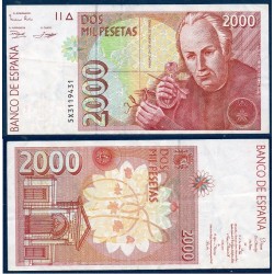 Espagne Pick N°164, Billet de banque de 2000 pesetas 1992
