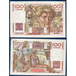 100 Francs Jeune Paysan TTB- 4.3.1954 Billet de la banque de France