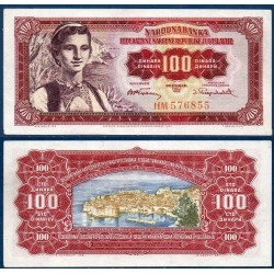 Yougoslavie Pick N°69, Billet de banque de 100 Dinara 1955