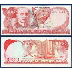Costa Rica Pick N°264, Billet de banque de 1000 colones 1997-2005