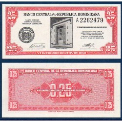 Republique Dominicaine Pick N°87, Billet de banque de 25 centavos 1961