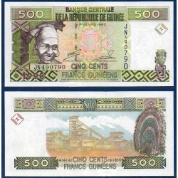 Guinée Pick N°36, Billet de banque de 500 Francs 1998