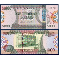 Guyana Pick N°39, Billet de banque de 1000 Dollars 2011