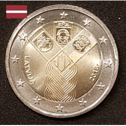 2 euros commémorative ettonie 2018 indépendance états Baltes piece de monnaie €