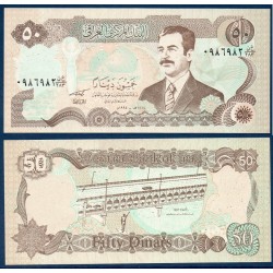Irak Pick N°83, Billet de banque de 50 Dinars 1994
